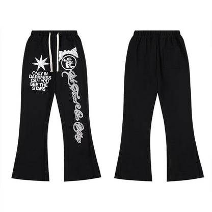 Hellstar 'We Found Our Victory' Flare Sweatpants 'Black'