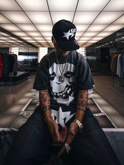 SAINT Mxxxxxx × A BATHING APE BAPE_SS T-SHIRT / ALWAYS LOVE / BLACK