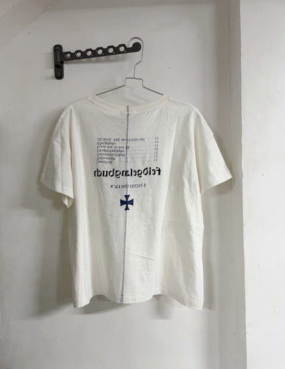 Katholisches Toothbrush T-Shirt - Faded White