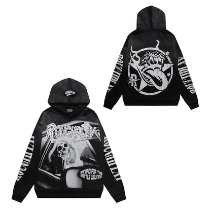 Rough Play SKULL IN CAR HOODIE (BLK)