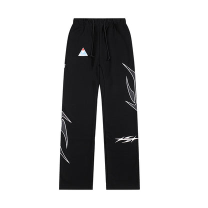 Hellstar Path To Paradise Flare Sweatpants 'Washed Black'
