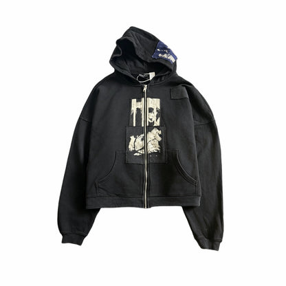 Lenin's Nap Time Assemblage Zip Hoodie - Washed Black
