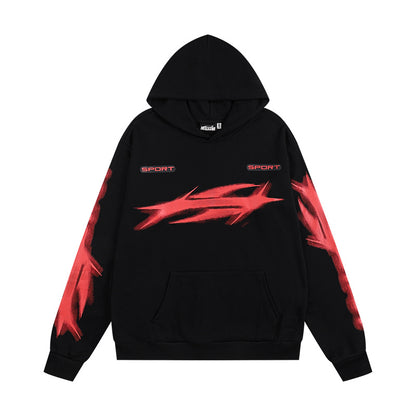 Hellstar Sport Logo Hoodie 'Black/Red'