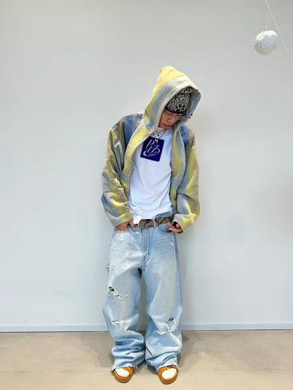 Distressed Logo-Patch Jeans