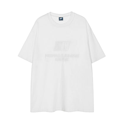 Nexdulemrs Bore N Logo Graphic Tee Oversized Short Sleeve Streetwear Y2K Sporty Casual Summer T-Shirt | Bore N