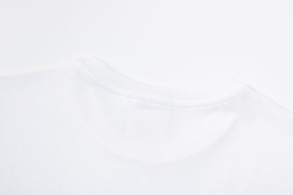 Women's Solid White Short Sleeve T-Shirt Soft Silky Fabric Casual Loose Fit Everyday Summer Essential Tee | White Flow