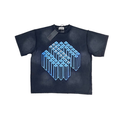 Satoshi Nakamoto Gridlock Tee - Washed Black