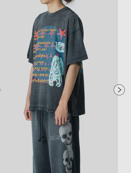Satoshi Nakamoto Overdrive Tee Washed Heavy 300g Reverse Print Streetwear Short Sleeve T-Shirt | Overdrive Washed
