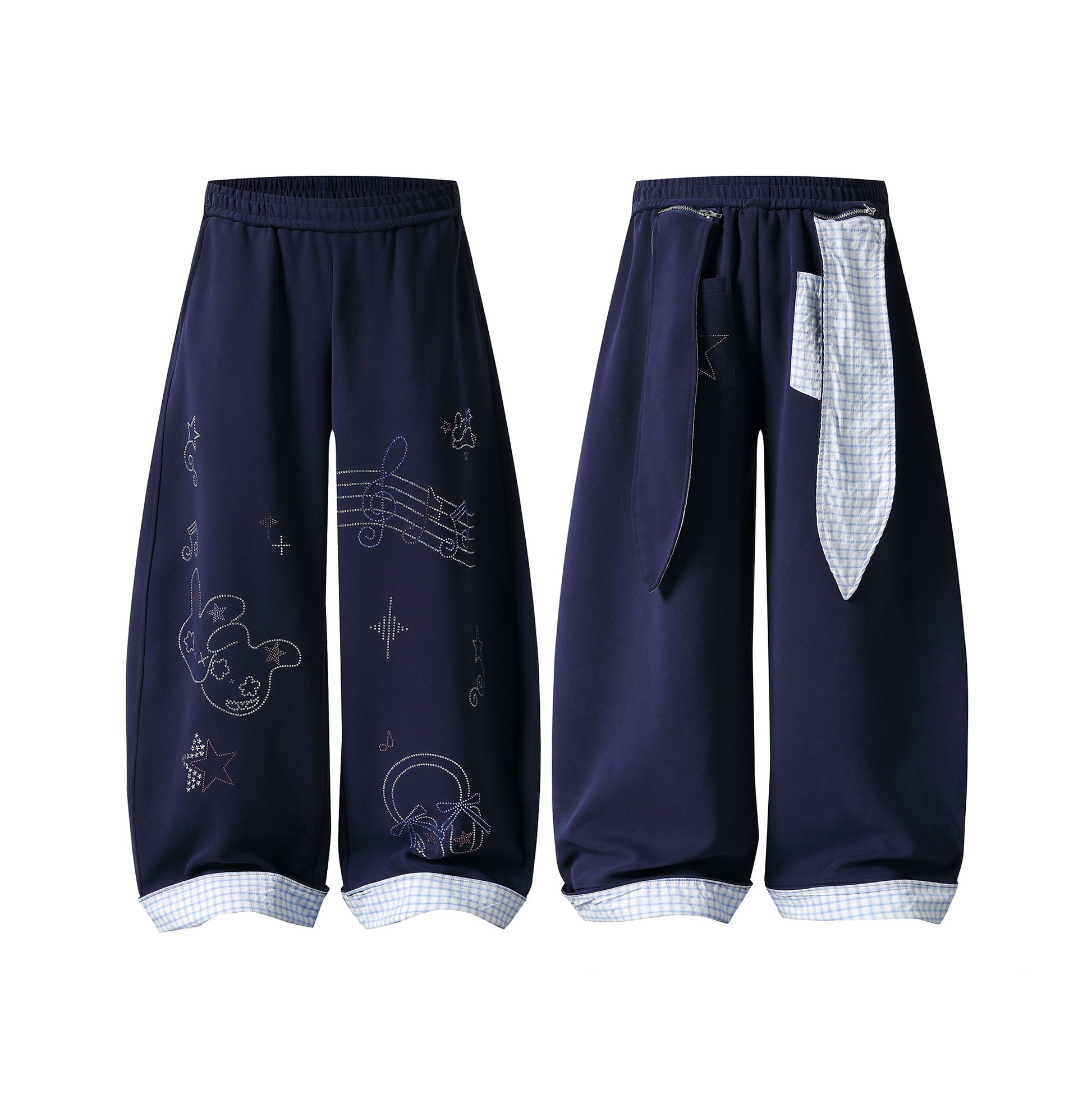 Rhino Beat Wide Leg Pants - Back View