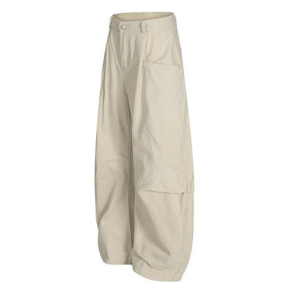 High Waist Barrel Leg Wide Pants Pleated Oversized Casual Streetwear Y2K Balloon Trousers | Cloud Barrel
