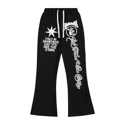 Hellstar 'We Found Our Victory' Flare Sweatpants 'Black'