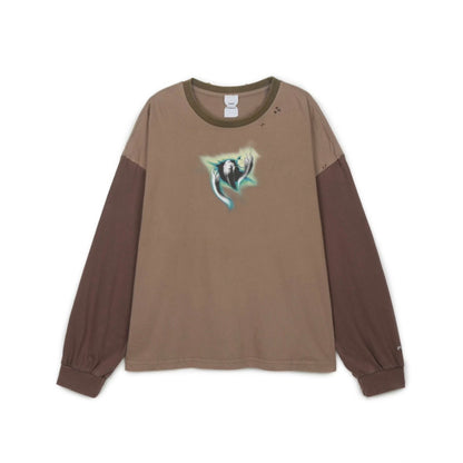 MSTR ME TONAL L/S TEE - BROWN