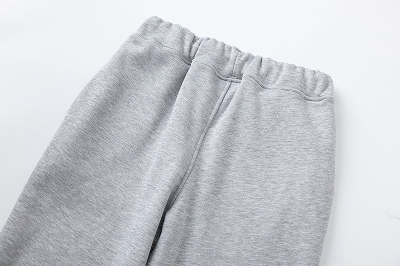 Blue, gray, and white chevron hoodie with matching joggers tracksuit set - view 2
