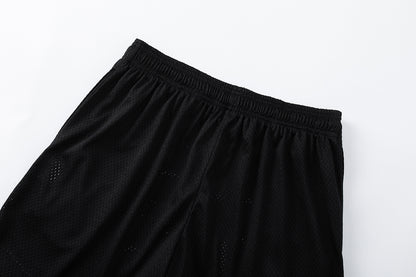 Women's Black Mesh Jogger Shorts Breathable Lightweight Athletic Casual Loose Fit Summer Workout Street Style | Mesh Short