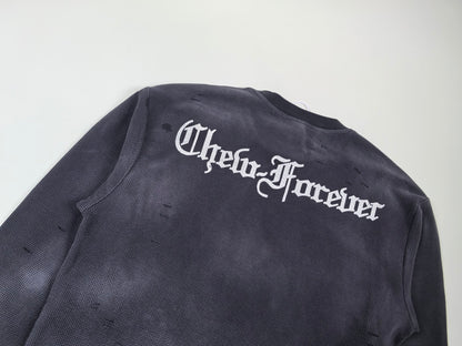 Pure Hatred Waffle Thermal Longsleeve - Washed Black