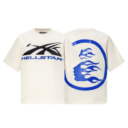 Graphic Print Tee Hellstar Oversized Streetwear Casual Summer Cotton T-Shirt | Orbit X