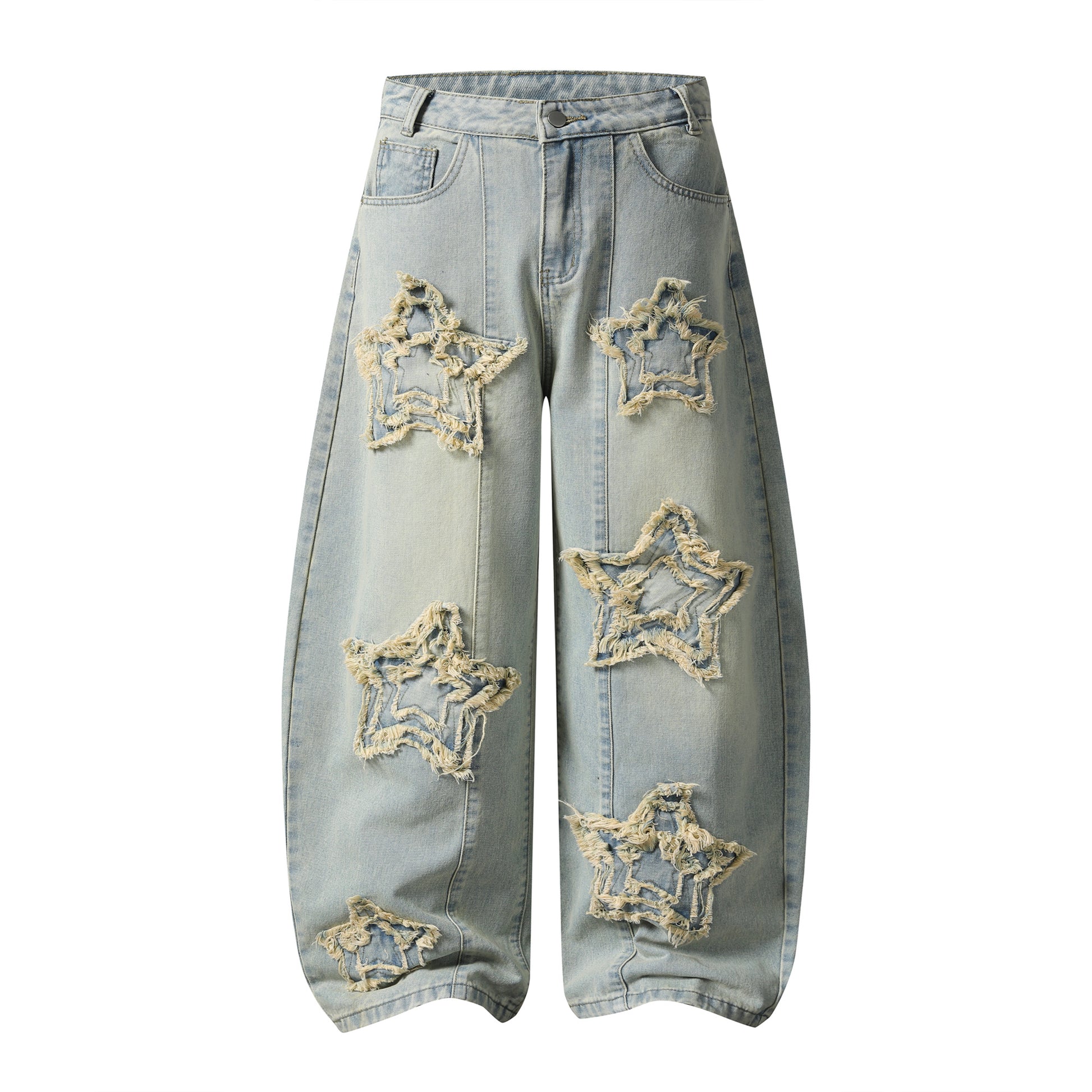 Fray Star Wide Leg Jeans - Side View