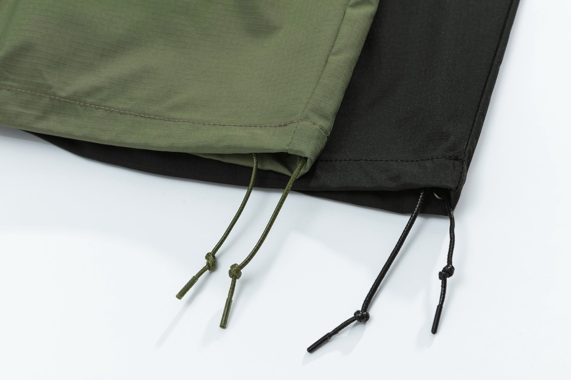 Black tactical shorts back view