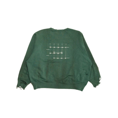Enfants Riches Déprimés S.S.S. TV Raglan Crewneck Sweatshirt - Forest Green