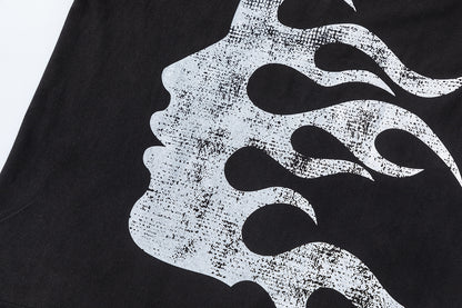 Oversized Short Sleeve Graphic Tee Dropped Shoulder Streetwear Summer Casual T-Shirt | Pulse Wash