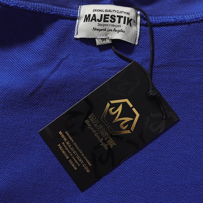 Majestik Live Free Or Die Hard Rhinestone Fleece Hoodie