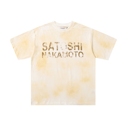 LOGO DIRT TEE IN DIRTY WHITE