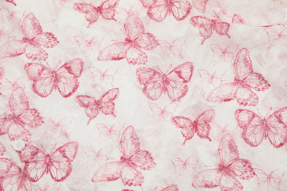 Butterfly Print Short Sleeve Shirt Oversized Button Down Sheer Floral Feminine Y2K Casual Summer Top | Flutter Bloom