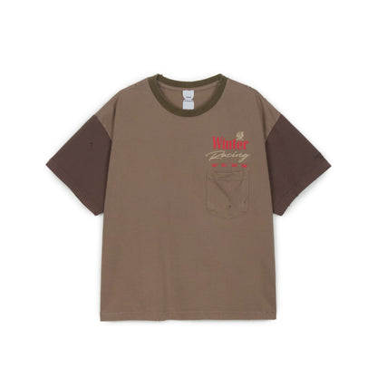 Protocol Index Panelled Pocket T-Shirt - Khaki