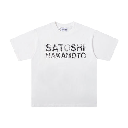 Satoshi Logo Tee - White