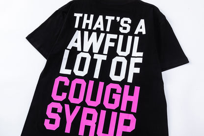 Graphic Slogan Tee Oversized Streetwear Casual Summer Cotton T-Shirt | Syrup Drop