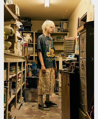Satoshi Nakamoto No Savior Tee in Washed Black