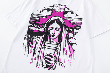 That's A Awful Lot Of Cough Syrup Graphic Print Short Sleeve T-Shirt Oversized Casual Streetwear Summer Tee | Syrup Tee 2