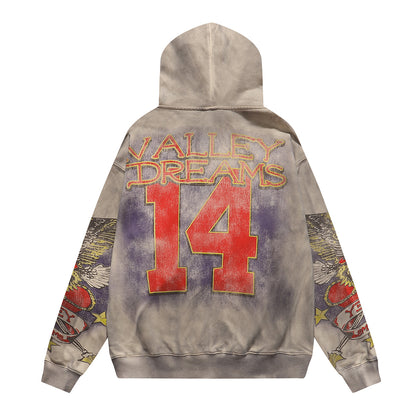 Vale Forever Ed Hardy 14 Zip Up Hoodie Grey