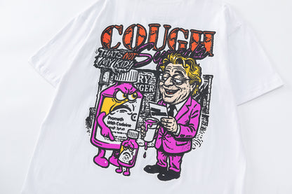 Women's Slogan Graphic Short Sleeve Tee Oversized Streetwear Casual Summer Top | Slurp Tee