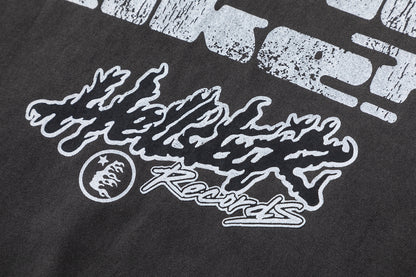 Oversized Short Sleeve Graphic Tee Dropped Shoulder Streetwear Summer Casual T-Shirt | Relic Tee