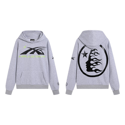 Hellstar Sport Gel Logo Hoodie 'Black/Red'