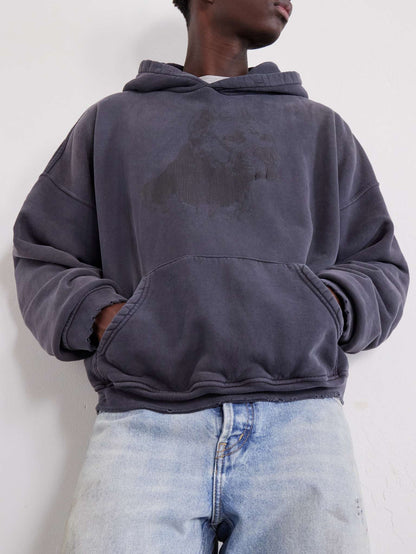 Enfants Riches Déprimés Pit Bull Distressed Printed Cotton-Jersey Hoodie