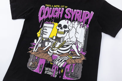 Graphic Short Sleeve Tee Oversized Crew Neck Cotton Streetwear Casual Summer Unisex T-Shirt | Syrup Tee