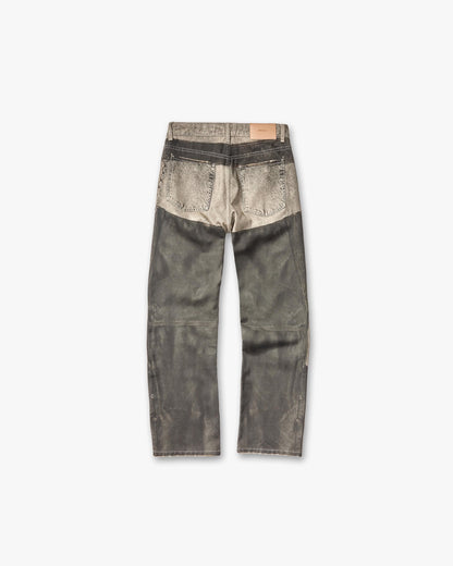 Denim Shotgun Chap Jeans - Grey