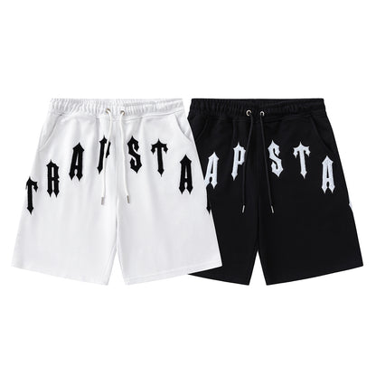 Trapstar Unisex T-Shirt and Shorts Set, Gothic Logo Streetwear Outfit