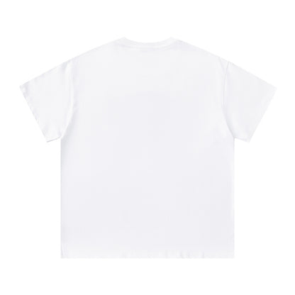 Women's Solid White Short Sleeve T-Shirt Soft Silky Fabric Casual Loose Fit Everyday Summer Essential Tee | White Flow