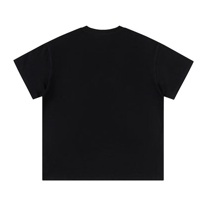 Unisex Black Graphic T-Shirt, No Gimmicks Print, Crew Neck Streetwear Tee