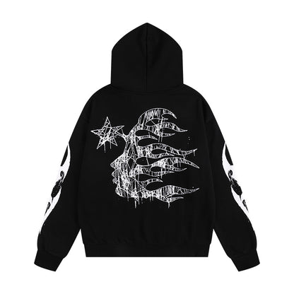 Hellstar Skate Crosshair Logo Hoodie 'Black'