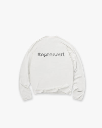 Lowercase Logo Long Sleeve T-Shirt - Flat White