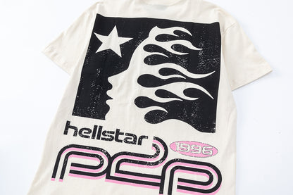 Oversized Short Sleeve Graphic Tee Dropped Shoulder Streetwear Summer Casual T-Shirt | Blaze Crop