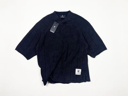 Represent Football Number Mesh Knit Short Sleeve Tee Stone Washed Vintage American Streetwear | Rept Mesh