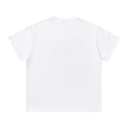 White Brick Graphic Crew Neck T-Shirt, Trap Still Runnin Streetwear Short Sleeve Tee