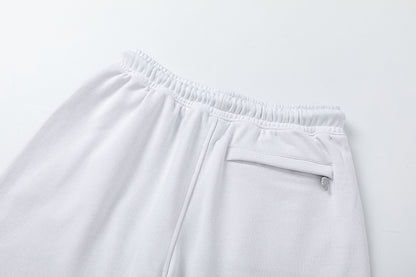 Women's White Knit Two-Piece Set Casual Loose Top Shorts Matching Outfit Loungewear Summer Streetwear Co-ord Set | White Set