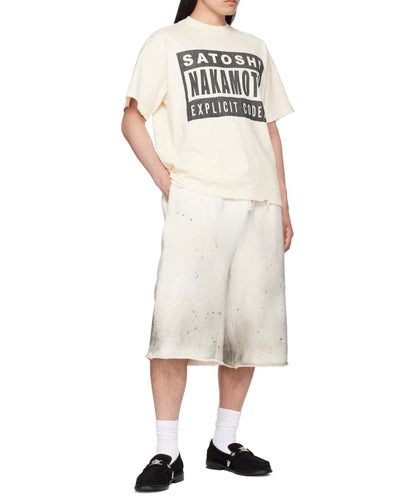 Satoshi Nakamoto Explicit Codex Tee Distressed Washed Heavyweight Cotton Destroyed Raw Edge Vintage Streetwear T-Shirt | Explicit Codex