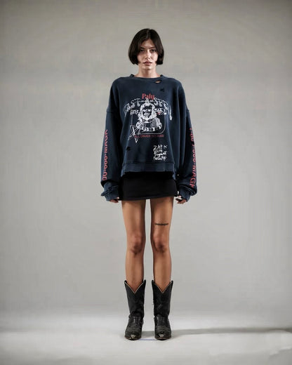 Cast-A-Spell Distressed Sweatshirt